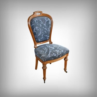 Pair of Oak Chairs, Louis-Philippe style - Mid 20th century