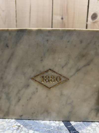 Box - Napoleon III marble jewelry box