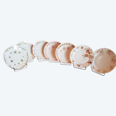 7 Prototype Sample Plates from Haviland Home Decor, Limoges Porcelain
