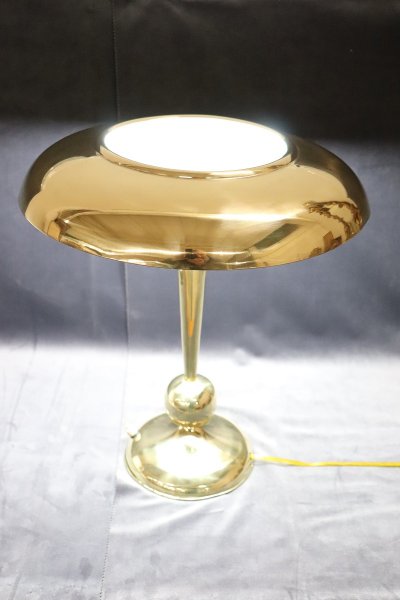 Tischlampe aus Messing im Stil von Oscar Torlasco für Lumi, 1950er Jahre