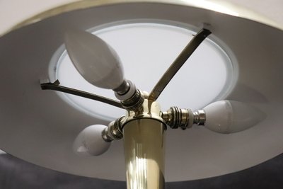 Tischlampe aus Messing im Stil von Oscar Torlasco für Lumi, 1950er Jahre