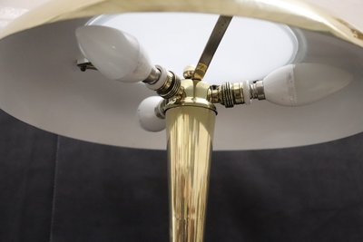 Tischlampe aus Messing im Stil von Oscar Torlasco für Lumi, 1950er Jahre