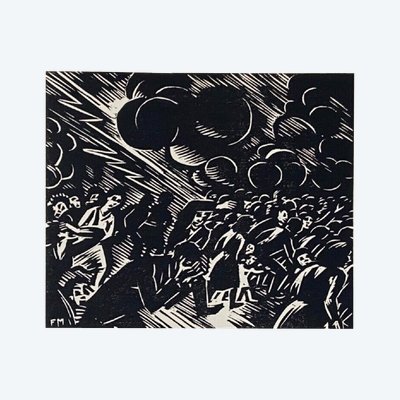 Route des Hommes Sechzig Holzstiche von Frans Masereel 1964 Nr. 44 Zürich