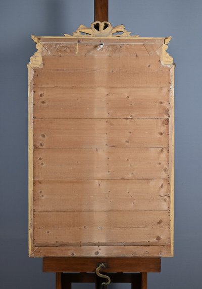 Grande specchio in legno dorato, stile Luigi XVI - seconda metà del XIX secolo