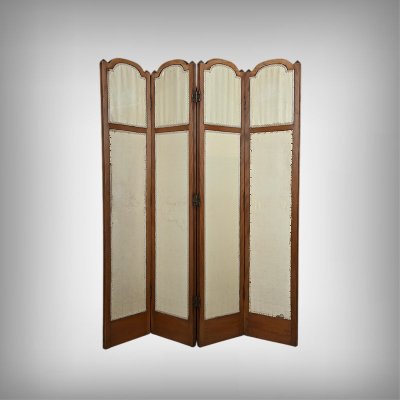 Walnut screen, Louis XVI style - Early 20th century