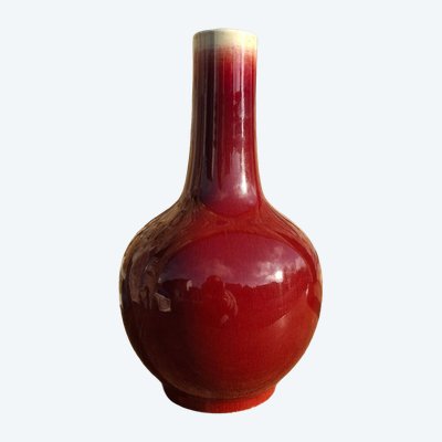 Chine vase sang de bœuf