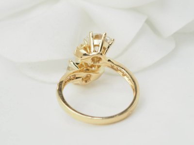 Anello Toi et Moi in oro giallo e diamanti