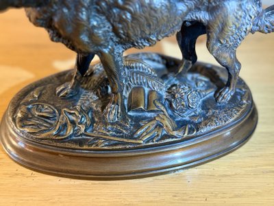 Antoine-Louis Barye - Borzoi in piedi