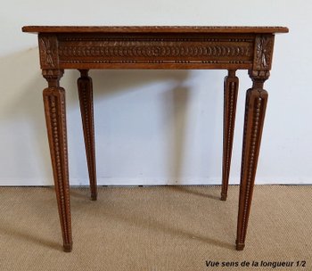 Petite Table d’appoint en Chêne massif, goût Louis XVI – 1900