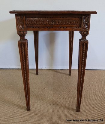 Petite Table d’appoint en Chêne massif, goût Louis XVI – 1900