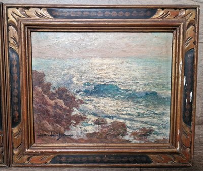 Paire De Tableaux Saint Raphaël Le Trayas Et Le Dramont Parc De l'Estérel Jean Lafon Keuleyan
