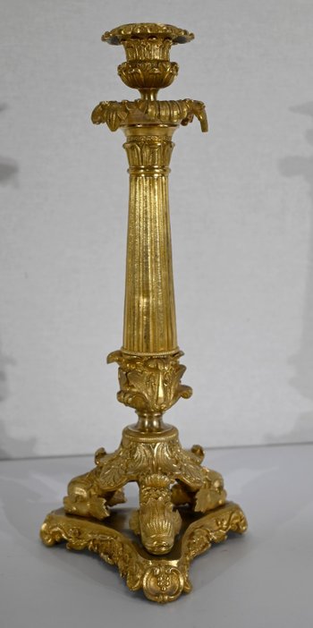 Coppia di torce in bronzo, periodo di restauro - inizio XIX secolo