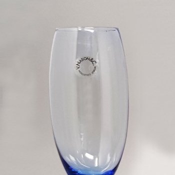 1970 Étonnant ensemble de six verres de Murano par Nason. Fabriqué en Italie