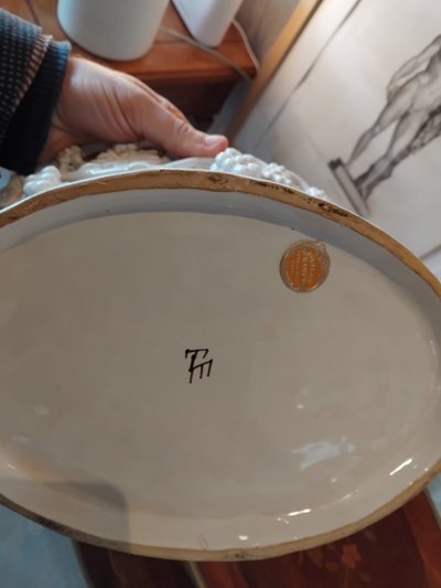 Planter - Earthenware - Malicorne - Émile Tessier - c. 1930