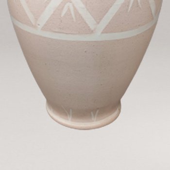 1960 Bellissimo vaso in ceramica rosa di Deruta. Fatto a mano in Italia