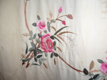 Muro ricamato appeso da Tonkin all'inizio del XX secolo