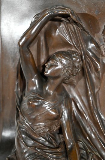 Stele in bronzo e marmo, "La Pensée", di H. Chapu - Fine XIX secolo
