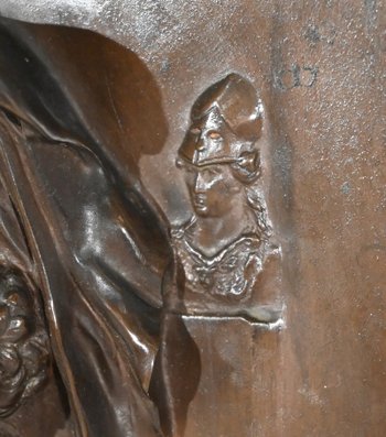 Stele in bronzo e marmo, "La Pensée", di H. Chapu - Fine XIX secolo