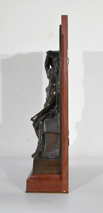 Stele in bronzo e marmo, "La Pensée", di H. Chapu - Fine XIX secolo