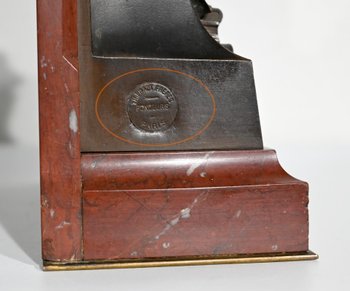 Stele in bronzo e marmo, "La Pensée", di H. Chapu - Fine XIX secolo