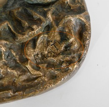 Bronze "Marschierender Tiger", von C. Fratin - Mitte 19.
