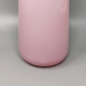 1960 Étonnant Vase Rose De Ca' Dei Vetrai en Verre de Murano. Fabriqué en Italie