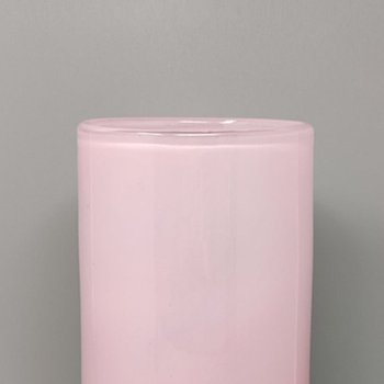 1960 Étonnant Vase Rose De Ca' Dei Vetrai en Verre de Murano. Fabriqué en Italie