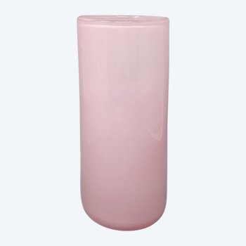 1960 Étonnant Vase Rose De Ca' Dei Vetrai en Verre de Murano. Fabriqué en Italie