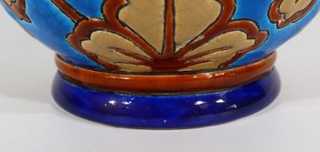 Small Vase with Flowers decoration in Lonwgy enamels - Early XXth century