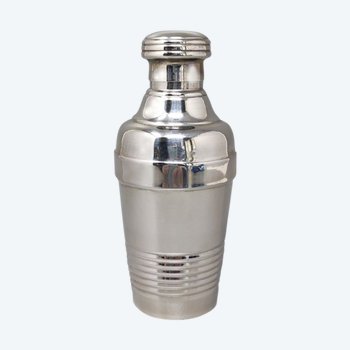 1950 Superbe Shaker à Cocktail en Acier Inoxydable. Fabriqué en Italie