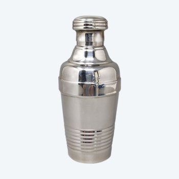 1950 Superbo shaker da cocktail in acciaio inox. Prodotto in Italia