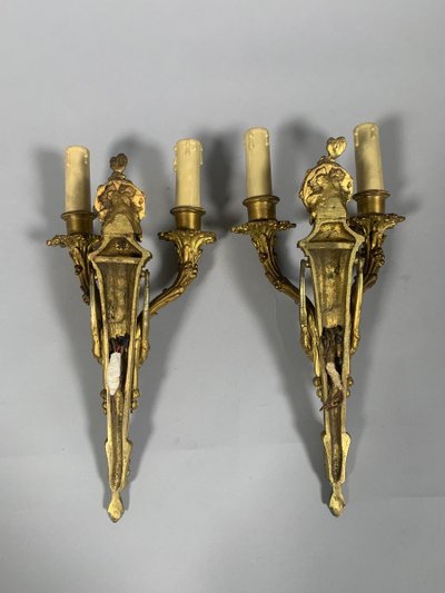 Pair of Louis XVI period wall sconces