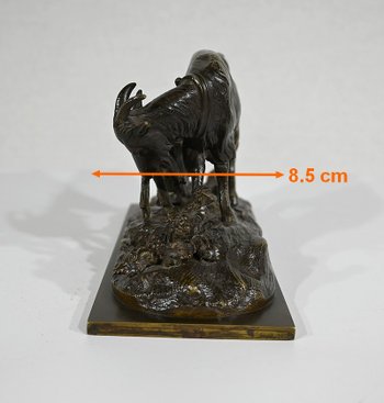 Bronze "Die Ziege und ihr Zicklein" - Ende 19.