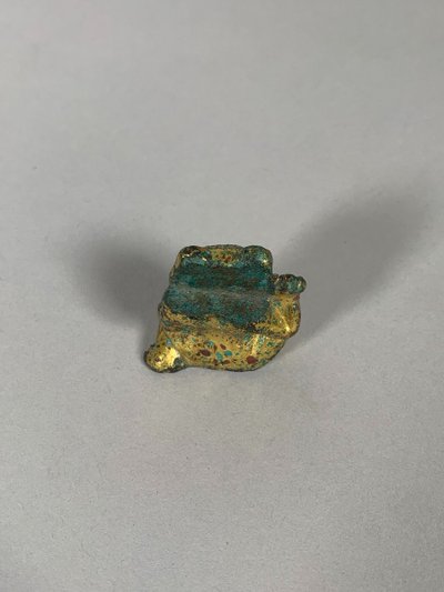 Sculpture d'Ornement En Bronze Dynastie Han 206 Bc-220 Ac Ours En Bronze Dore Archeologie Chine