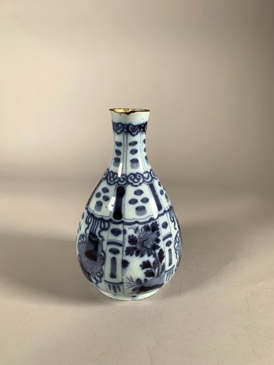 Vase En Céramique De Delft XVIIème Siècle  Samuel Van Eenhoorn Dans Le Style Krakk Chinoiserie