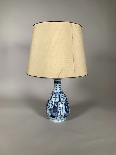 Vase En Céramique De Delft XVIIème Siècle  Samuel Van Eenhoorn Dans Le Style Krakk Chinoiserie