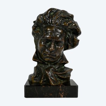 Bronze "Beethoven" von P. Le Faguays -1930