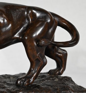 Lion walking" regulator after E. Delabrierre - 1900