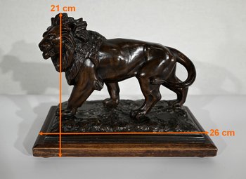 Lion walking" regulator after E. Delabrierre - 1900