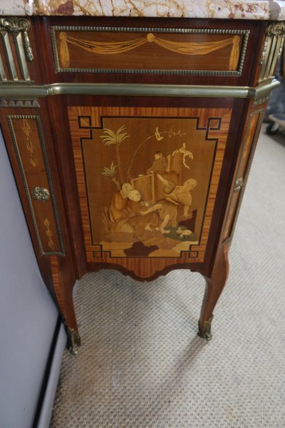 Commode Transition en marqueterie époque XXème