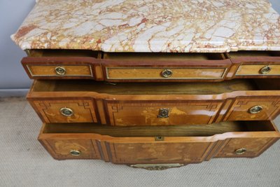 Commode Transition en marqueterie époque XXème