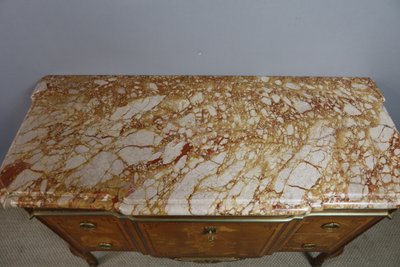 Commode Transition en marqueterie époque XXème