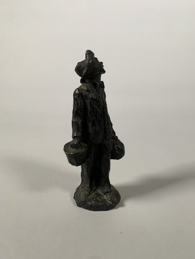 Honoré Daumier (1808-1879) The Provincial in Paris (1855) Bronze Sculpture, 19th Century