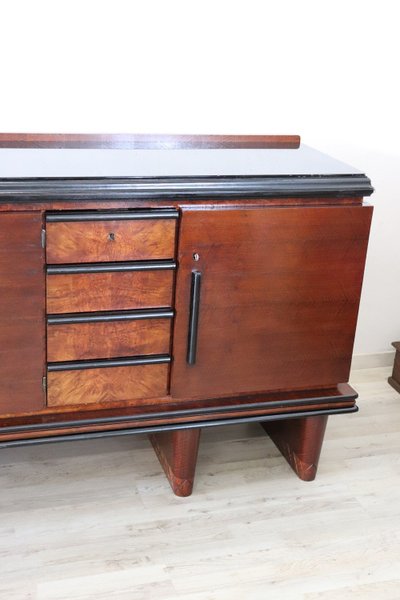 Langes Art Deco Sideboard