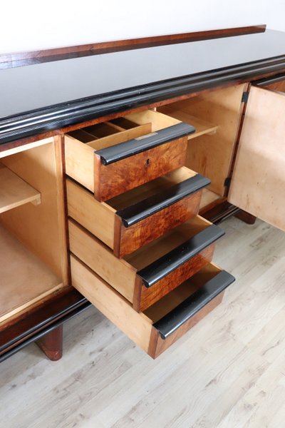 Langes Art Deco Sideboard
