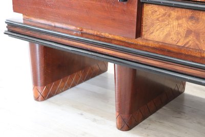 Langes Art Deco Sideboard