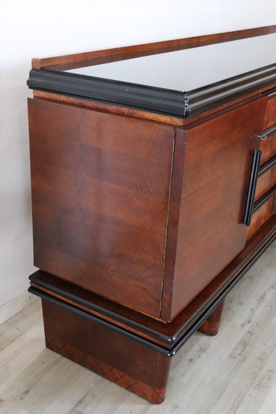 Langes Art Deco Sideboard