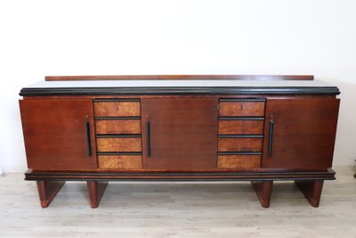 Langes Art Deco Sideboard