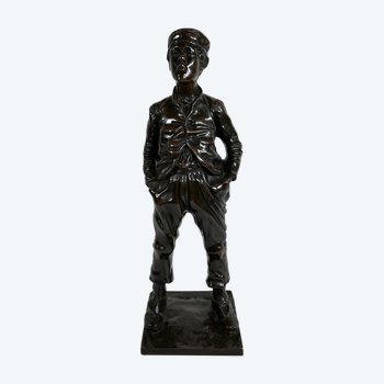 Bronzo "Il fischiatore" dopo H. Hertzberg - Fine XIX secolo