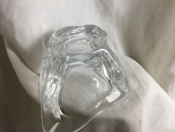 Daum France cendrier en cristal 